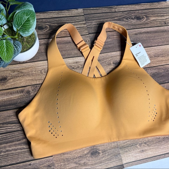 Lululemon AirSupport Bra Size 32DD NWT Warm Apricot/Silver Blue (High Support) - Picture 2 of 11